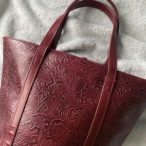 Dark academia oxblood bag